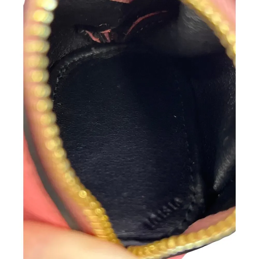 Loewe Leather Mouse Coin Purse Charm Keychain Pouch Candy Pink Gold Tone Spain